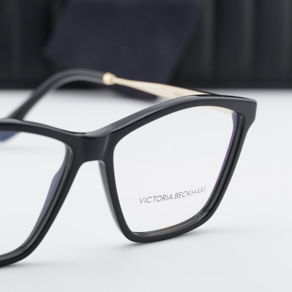 Victoria Beckham VB2656 001 Geometric Eyeglasses - Black 56mm